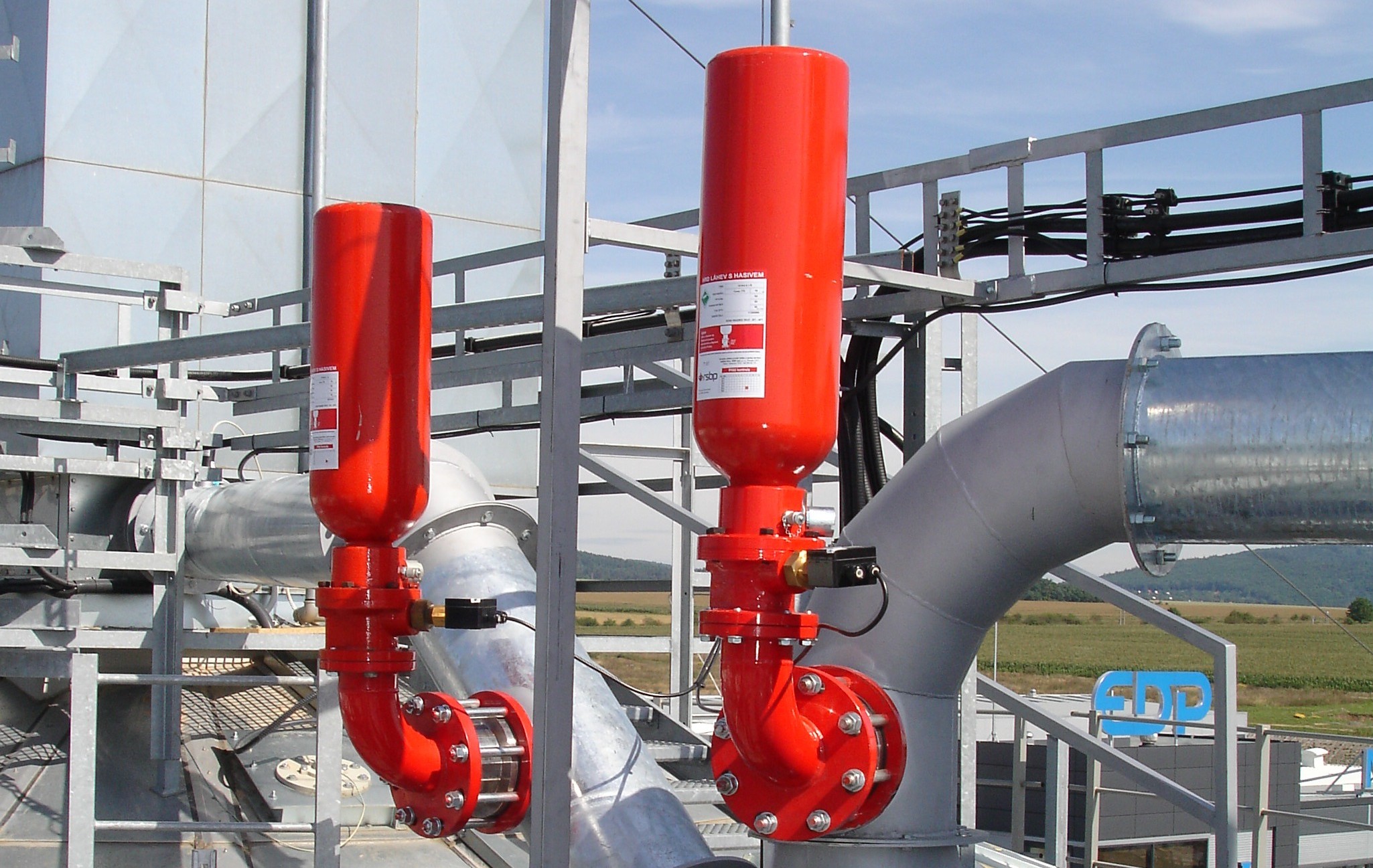 Whitlock Industrial Equipment supplies explosion vents, flameless vents, isolation valves and chemical suppression systems